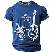  Festival musicale Per uomo Musica Divertente Chitarra Maglietta Manica Corta maglietta Stampa 3D Girocollo Camicia Moda Quotidiano Quotidiano Streetwear Blu Nero Rosso Estate Primavera Abbigliamento