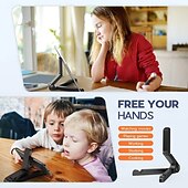 cheap Jewelry &amp; Cosmetic Storage-Portable Foldable Universal Folding Tablet Holder, 180-degree Free Rotation Phone Holder, Equipped With Anti-slip Sponge on the Bottom, Perfect for Both Studying And Enjoying TV Shows