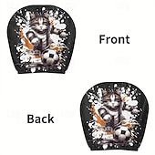 olcso 250. évforduló-2 db rajzfilmfigura, focimeccs mintás fejtámla huzat autóba, belső dekoráció, rugalmas kialakítás, univerzális illeszkedés, alkalmas napi ingázásra és családi kirándulásokra, tökéletes szórakoztató