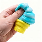 billige Husholdningsartikler-iskremklemme, søt sensorisk stressball med langsom rebound for angstlindring, påskekurvfyll, bursdagsgave &amp;Sommerens sensoriske leketøy for angstlindring for alle