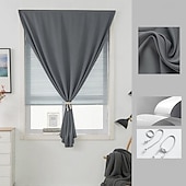 tanie Zasłona zaciemniająca-zasłona zaciemniająca Autohesion do okien, UV &amp;Roleta zaciemniająca, przeciwsłoneczna, samoprzylepna, blokująca światło, z taśmą magiczną, termoizolacyjna (ciemnoszara, 59x79 cali)