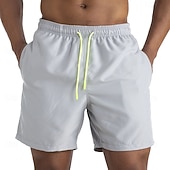 economico Costumi da Bagno per Uomini-Per uomo Shorts Shorts da Spiaggia Pantaloncini casual Coulisse Tasca Elastico in vita Semplice Impermeabile Comodità Corto Casuale All'aperto Vacanza Vacanza Moda Blu azzurro cielo Micro-elastico