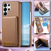 economico 2026 Samsung Galaxy S26 Serie-telefono Custodia Per Samsung Galaxy S26 S26 Plus S26 Ultra Copertura Posteriore con Supporto Cavalletto Slot per Carte Retrò TPU Pelle PU