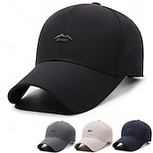 Χαμηλού Κόστους Καπέλο μπέιζμπολ ανδρών-Ανδρικά Τζόκεϊ Καπέλο ηλίου Καπέλο φορτηγατζή Μαύρο Βαθυγάλαζο Πολυεστέρας Προσαρμόσιμη Μοντέρνα Κομψό στυλ street Καθημερινό Καθημερινά ΕΞΩΤΕΡΙΚΟΥ ΧΩΡΟΥ Διακοπές Σκέτο