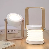 cheap Decorative Lights-Portable LED Lantern Light USB Rechargeable Outdoor Camping Light, Dimmable Atmosphere Lamp for Home Decor, Unique Birthday Gifts for Women Mom Friends