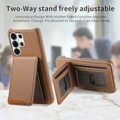 economico 2026 Samsung Galaxy S26 Serie-telefono Custodia Per Samsung Galaxy S26 S26 Plus S26 Ultra Copertura Posteriore con Supporto Cavalletto Slot per Carte Retrò TPU Pelle PU