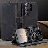 preiswerte 2026 Samsung Galaxy S26 Serie-Handy Hülle Handyhüllen Für Samsung Galaxy S26 S26 Ultra Plus Brieftaschenhülle Flip-Cover Mit Ständer Ständer Kartenfach Retro TPU PU-Leder