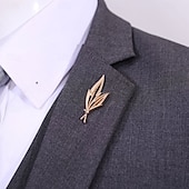 olcso Férfi kitűző-Férfi 1db Mandzsettagombok Ötvözet Melltűk Hétköznapi Napi 3D minimalista Elegáns Szüret A B C