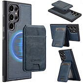 preiswerte 2026 Samsung Galaxy S26 Serie-Handy Hülle Handyhüllen Für Samsung Galaxy S26 S26 Plus S26 Ultra Rückseite Magnetische Adsorption Brieftaschenhülle Mit Ständer Abnehmbar Unterstützt kabelloses Laden Retro PU-Leder