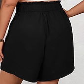 economico Pantaloncini corti-Per donna Shorts Pantaloncini Estivi Shorts da Spiaggia Pantaloncini casual Vacanza Moda Casual Quotidiano Corto Vita Alta Tinta unica Semplice Tasca Elastico in vita Asciugatura Rapida Morbido