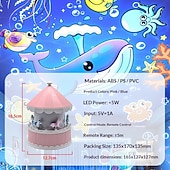 Недорогие Детские ночные огни-Проектор Свет Светодиодный ночник В помещении Изменение цвета