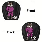 olcso 250. évforduló-2 db rajzfilmfigura, focimeccs mintás fejtámla huzat autóba, belső dekoráció, rugalmas kialakítás, univerzális illeszkedés, alkalmas napi ingázásra és családi kirándulásokra, tökéletes szórakoztató