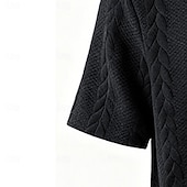 abordables Polo classique pour homme-Homme Polo Polo à fermeture éclair Occasionnel Quotidien Zip quart Manche Courte Mode Uni Fermeture éclair Été Printemps Coupe régulière Noir Blanche Kaki Gris foncé Polo