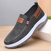 baratos Sapatos Casuais Slip-On-Tênis masculino azul, modelo slip-on, casual, leve, respirável e confortável para caminhada, ideal para uso diário, viagens, deslocamentos, lazer ao ar livre, atividades de fim de semana e um estilo casual descontraído.