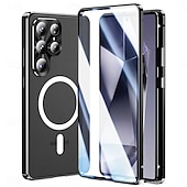tanie 2026 Samsung Galaxy S26 Seria-telefon Kılıf Na Samsung Galaxy S26 S26 Plus S26 Ultra Obudowa z adsorpcją magnetyczną Krystalicznie czyste Smukła obudowa Odpianane i ochraniacz ekranu Lustro Stop aluminium