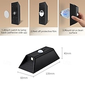 voordelige sensor nachtverlichting-1/2 stuks USB oplaadbare slimme bewegingssensor nachtlamp met afstandsbediening, LED wandlamp voor gang, hal, doorgang, achtergrondverlichting met bewegingssensor, slaapkamerverlichting,