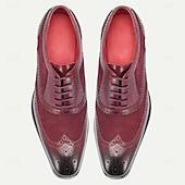 baratos Sapatos Sociais Clássicos-Sapatos brogue masculinos em couro legítimo – couro bovino premium, design wingtip, estilo elegante e clássico, sapatos sociais confortáveis para homens, ideais para casamentos, festas, escritório e eventos formais.