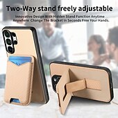 ieftine 2026 Samsung Galaxy S26 Seria-telefon Maska Pentru Samsung Galaxy S26 S26 Plus S26 Ultra Capac Spate Portofel Card rezista Suport Inel Cataramă inel Retro TPU PU piele