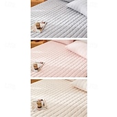 abordables Parures de draps-Protège-matelas imperméable et matelassé pour la chambre à coucher, le dortoir ou la maison ; surmatelas doux et antidérapant ; protection pour le lit et le matelas.