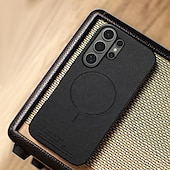 levne 2026 Samsung Galaxy S26 Série-telefon Carcasă Pro Samsung Galaxy S26 S25 Hrana S24 FE S23 Ultra Plus A56 A36 A26 A16 A55 5G A35 5G Magnetické adsorpční pouzdro Podpora bezdrátového nabíjení Nárazuvzdorné TPU PU kůže