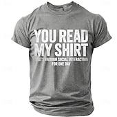  Férfi Vicces szleng Póló Rövid ujjú póló 3D nyomtatás Terített nyak Ing Divat Napi Napi Utca Medence Nyár Tavasz Ruházat S M L XL XXL XXXL