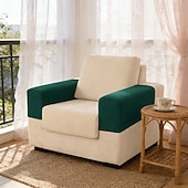 abordables Housse de fauteuil et d'accoudoir de canapé-Housses d'accoudoirs pour chaises et canapés, housses d'accoudoirs de canapé en jacquard spandex, protection antidérapante pour meubles, housses lavables pour fauteuils inclinables
