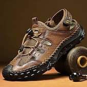 economico sandali da esterno-Sandali da uomo marroni per attività all'aperto, sandali da trekking a punta chiusa, traspiranti, comodi da passeggio con aperture, ideali per viaggi, campeggio, vacanze estive, avventure all'aria aperta e per l'uso quotidiano.