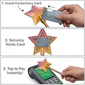 voordelige Woonbenodigdheden-3D-geprinte toverstaf om te betalen met aanraking, magische sterrentoverstaven om mee te betalen, contactloze betaalkaarthouder voor toverstaven, digitale betaalsterrentoverstaven voor gemakkelijk