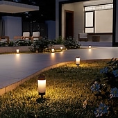 Χαμηλού Κόστους Διαδρομές και φανάρια-4 τεμάχια ηλιακά φώτα εξωτερικού χώρου για γκαζόν, αδιάβροχα φώτα για βίλα, μονοπάτια κήπου, διακοσμητικά φώτα, αυλή, λιβάδι, έδαφος, ένθετα φώτα