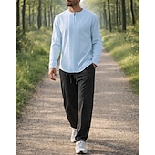 economico Tute da ginnastica-Per uomo Tuta da Ginnastica Tuta da Jogging Tute da allenamento Coulisse 2 Pezzi Tinta unita Set di Abbigliamento Sportivo Estate Primavera Nero con Bianco Cáqui Escuro Allenamento in Palestra