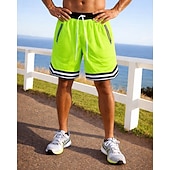 voordelige Hardloop Shorts-Voor heren Hardloopshorts Atletische shorts Sportbroek Trekkoord Zakken Short / Broekje Casual Dagelijks Buiten Zomer Lichtgewicht Ademend Sportschooltraining Wandelen Joggen Normale pasvorm