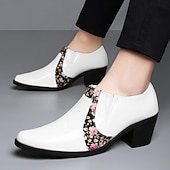 Χαμηλού Κόστους Μπαλαρίνες-ανδρικά κόκκινα επίσημα παπούτσια – κομψά παπούτσια oxford από τεχνητό δέρμα, γάμους και πάρτι, άνετα επίσημα παπούτσια