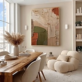 levne Abstraktní malby-Velká originální texturovaná špachtle abstraktní malba olejomalba na plátně, velké nástěnné umění moderního obývacího pokoje nástěnná dekorace