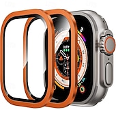 abordables Protectores de pantalla para relojes inteligentes-[Paquete de 4] Reloj Protector de pantalla Compatible con Apple Watch Ultra 49mm Cobertura máxima sensible al tacto Alta definición clara Vidrio Templado Accesorios Reloj