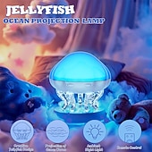 abordables lumières de projecteur de galaxie d'étoile-Vague océanique 2 en 1 &amp;Projecteur de méduses avec télécommande, minuterie et arrêt automatique, veilleuse 8 couleurs pour enfants, lampe d'ambiance USB pour chambre, cadeau de Noël ou d'anniversaire