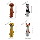  håndlaget særegen hundeformet vase i harpiks til hagedekorasjon, søt hundeplanter til sukkulenter, innendørs utendørs hage terrasse plen balkong hjemdekor