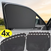 preiswerte Fahrzeugservice-4-teiliger Sonnenschutz für Autofenster &amp;Sichtschutzvorhang-Set, einziehbare Jalousien ohne Bohren, geeignet für Front-/Heckscheibe &amp;Seitenschutz, Hitzeschutz, Blendschutz, Sichtschutz, einfache