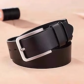 abordables Ceintures pour homme-Homme Ceinture Boucle automatique Cuir Chrome Streetwear Contemporain Classique Loisir Couleur Unie Noir Marron Quotidien Affaires Formel Ceinture Taille