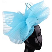 abordables Fascinadores-Fascinators Poliéster Boda Cumpleaños Vintage Estilo lindo Retro Con Tul Celada Sombreros