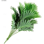 levne Umělé rostliny a zeleň-2 ks umělé arekové palmy, umělé rostliny, 30 palcové umělé rostliny, umělá palma, velké arekové palmy, tropické listy, zeleň, rodinná kancelář, vnitřní a venkovní dekorace