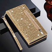 cheap 2026 Samsung Galaxy S26 Series-Phone Case For Samsung Galaxy S26 S26 Plus S26 Ultra Wallet Case Zipper Full Body Protective Kickstand Color Gradient sky PU Leather