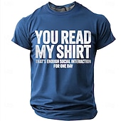  Férfi Vicces szleng Póló Rövid ujjú póló 3D nyomtatás Terített nyak Ing Divat Napi Napi Utca Medence Nyár Tavasz Ruházat S M L XL XXL XXXL