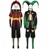 baratos Fantasias Anime-fantasia de circo para cosplay, fantasias de videogame, fantasias de Halloween, baile de máscaras, Comic Con, Anime Expo, blusa, calça e luvas para adultos