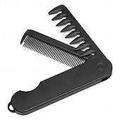 abordables Soins Personnels &amp; Santé-Peigne pliant multifonctionnel pour homme (1 ou 2 pièces), peigne à cheveux huilés, peigne à lisser, peigne à dents larges texturé, peigne de voyage pliable et portable