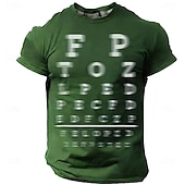  Miesten Hauska slangi T-paita Lyhythihainen T-paita 3D-tulostus Tiukka pyöreä kaula-aukko Paita Muoti Päivittäin Päivittäin Katu Rubiini Kesä Kevät Vaatetus S M L XL XXL XXXL