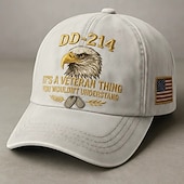 economico 250° Anniversario degli Stati Uniti-Cappello da veterano dd-214 per uomo, berretto militare da pensionato con stampa digitale e grafica di un'aquila calva, berretto da baseball casual regolabile "it's a veteran thing", cappello patriottico per il Memorial Day