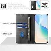 baratos 2026 Samsung Galaxy S26 Série-telefone Capinha Para Samsung Galaxy S26 S26 Ultra Plus Capa para Cartão Wallet Com Suporte Suporte para carregamento sem fio Slot para cartão Retro TPU Couro PU