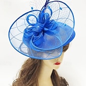billige Fascinatorer-fascinators Sinamay Bryllup Bursdag Elegant Årgang søt stil Med Perledetaljer Tyll Hodeplagg Hodeplagg