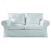 cheap Sofa Cover-2 Seat Sofa Cover or  2 Seat Sofa Bed Cover with Cushion Covers and Backrest Covers For Ektorp Couch Slipcover Washable Furniture Protector  LITB PRIME cover Ektcover