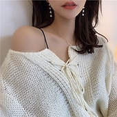 levne Náušnice-1 pár Náušnice For Dámské Perla Denní Formální ulice Slitina Kapka